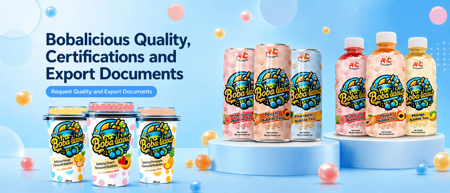 Bobalicious product documents and certification information for importers and distributors